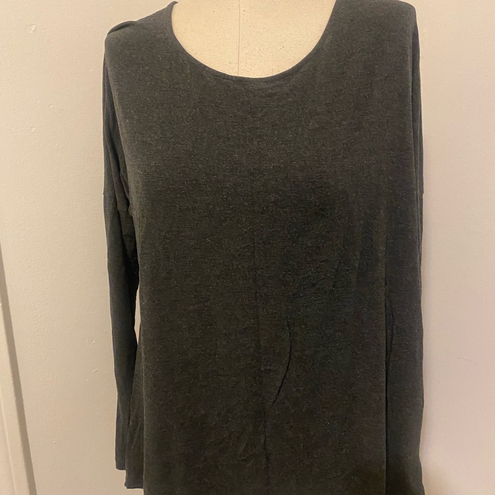 Champion Gray Boxy Long Sleeve Blouse